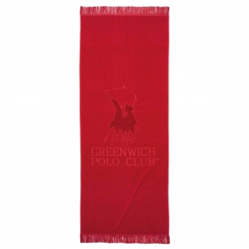 Πετσέτα Θαλάσσης Βαμβακερή 70x170εκ. Essential 3657 Κόκκινη Greenwich Polo Club