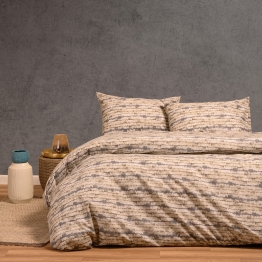 Παπλωματοθήκη Φανελένια Υπέρδιπλη 225x245εκ. Ezra Grey Winter Line Mini Melinen 20004007