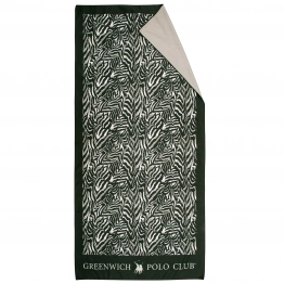 Πετσέτα Θαλάσσης Microfiber 80x170εκ. Essential 4038 Μαύρη-Taupe Greenwich Polo Club