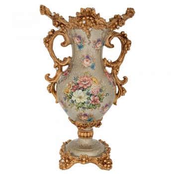 Διακοσμητικό Βάζο Polyresin Floral-Χρυσό 28x22x46εκ. iliadis 88561