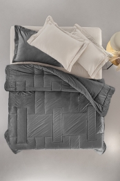 Πάπλωμα Βελουτέ Υπέρδιπλο 220x240εκ. Scarlett Carbon Guy Laroche