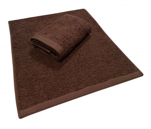 Πετσέτα Βαμβακερή Χειρός 30x50εκ. Brown Komvos Home 7001419-23