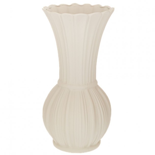 Βάζο Κεραμικό Λευκό 14x28εκ. iliadis 91519