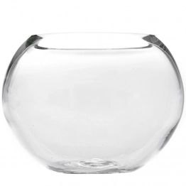 Βάζο Γυάλινο Οβάλ Διάφανο 35x11x31εκ. iliadis 89254