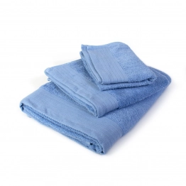 Πετσέτα Βαμβακερή Πενιέ Μεμονωμένη Προσώπου 50x100εκ. Σιέλ DimCol