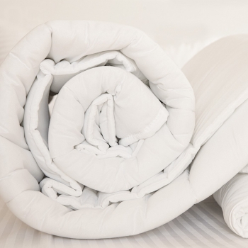 Πάπλωμα Satin Microfiber Υπέρδιπλο 220x240εκ. Λευκό Melinen 20002224