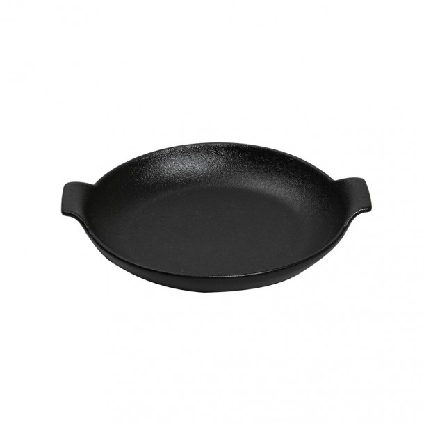 Σαγανάκι Stoneware Μαύρο Lava 20,5x17x5,2εκ. ESPIEL NOL114K2