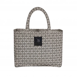 Τσάντα Θαλάσσης Polycotton 36x28εκ. Essential 4056 Μαύρη-Γκρι Greenwich Polo Club