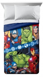Πάπλωμα Microfiber Μονό 160x240εκ. Marvel Avengers 47 Blue DimCol
