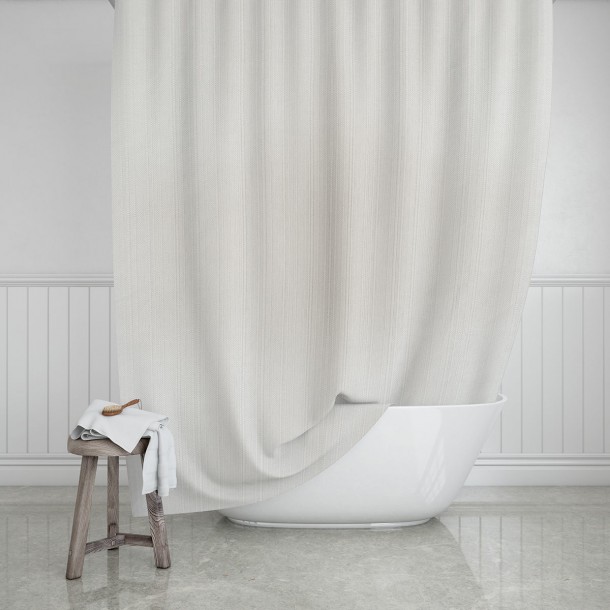 Κουρτίνα Μπάνιου Αδιάβροχη Polyester Etherea Pearl 180x200εκ. Estia 02-28114