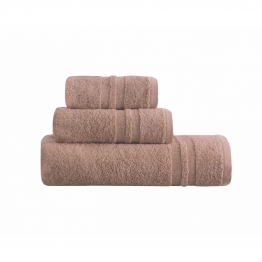 Σετ Πετσέτες 3τμχ Βαμβακερές Dove 3 Beige Makis Tselios