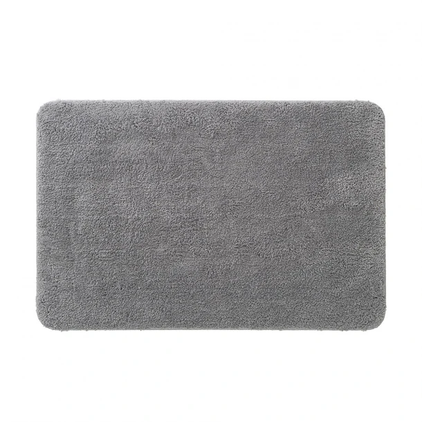 Ταπέτο Μπάνιου Αντιολισθητικό Polyester 60x90εκ. Cosima Grey Sealskin 800630