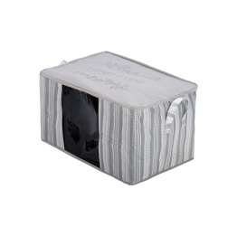 Θήκη Φύλαξης Non Woven Υφασμάτινη Με Παράθυρο 60x45x35εκ. Ιβουάρ Estia 03-23980