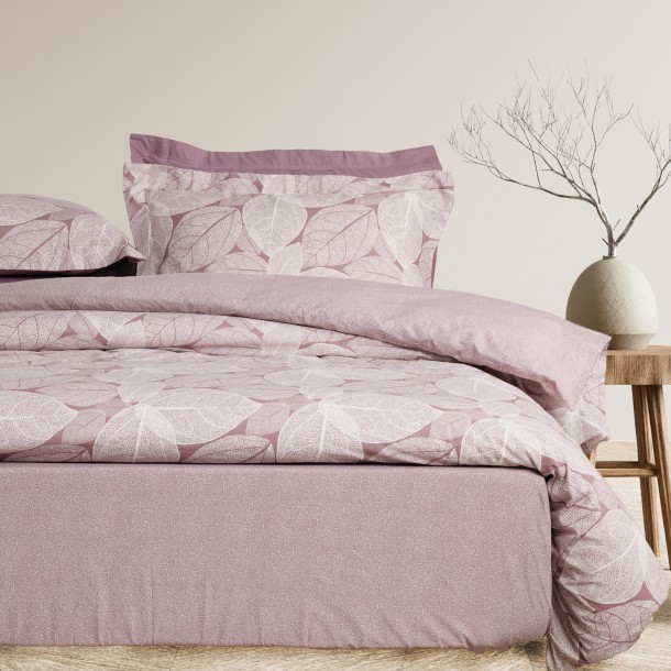 Σετ Παπλωματοθήκη Βαμβακερή Υπέρδιπλη 220x240εκ. Happy 9688 Nude Das Home