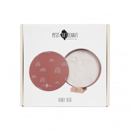 Μεταλλικό Κουτί Για Το Αποτύπωμα Του Μωρού Σας 16x3,5x16εκ. Rainbow Terracotta Petit Artichaut PA1305