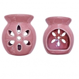 Αρωματιστής Κεραμικός Ροζ 8x8εκ. 24home 243012-5