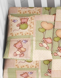 Μαξιλαροθήκη Φάκελος Φανελένια Bebe 35x45εκ. Baloon 76 Beige DIMcol