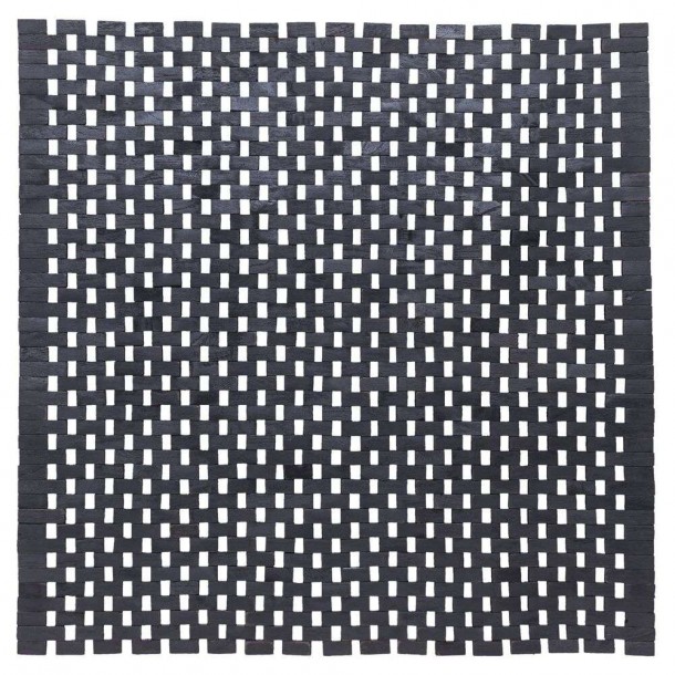 Ταπέτο Μπάνιου Teak(Ξύλινο) 60x60εκ. Woodblock Black Sealskin 800126