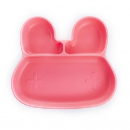 Πιάτο Σιλικόνης Με Βεντούζα Κουνελάκι Ροζ 20,6x17,7x3,3εκ. babywise SLP042