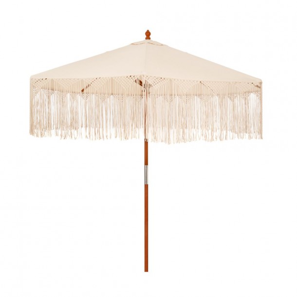 Ομπρέλα Boho Υφασμάτινη-Μακραμέ Φ270x260εκ. iliadis 85910