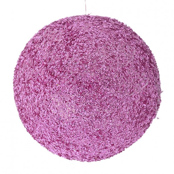 Μπάλα Polyfoam Ροζ Glitter 20εκ. iliadis 83545