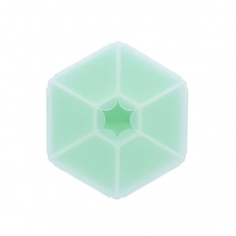 Φαγητοδοχείο Πλαστικό Με 6 Χωρίσματα Snackle Box Hexagon Mint Melii MEL23730