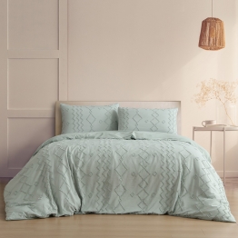 Σετ Παπλωματοθήκη Microfiber Υπέρδιπλη 225x240εκ. Luna Aqua Melinen 20003793