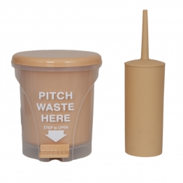 Σετ Καλάθι Απορριμμάτων 5L Με Πιγκάλ Πλαστικό Μπεζ MRShome DS-8957BGS