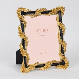 Κορνίζα Polyresin Χρυσή-Μαύρη 15x20εκ. ESTHETI 756-12152