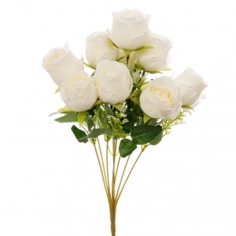 Μπουκέτο Με 9 Τριαντάφυλλα Λευκά 40εκ. iliadis 90011