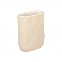 Ποτηροθήκη Κεραμική Μπεζ Grain 8,5x4,5x11εκ. Estia 02-27636