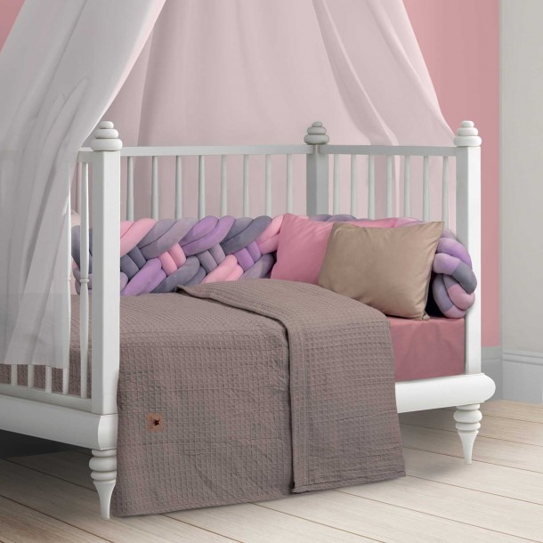 Κουβέρτα Πικέ Polycotton Κούνιας 110x150εκ. Essential Baby 3401 Μπεζ Greenwich Polo Club