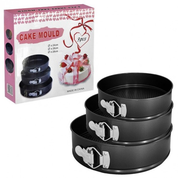 Φόρμα Ζαχαροπλαστικής Σετ 3τμχ Έλασμα