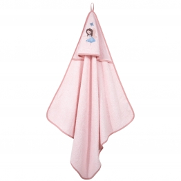 Κάπα Βαμβακερή Με Κέντημα Bebe 80x80εκ. Essential 8849 Dusty Rose-Pink Greenwich Polo Club
