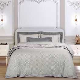 Σετ Σεντόνια Βαμβακοσατέν King 260x280εκ. Εssential 2267 Μπεζ-Γκρι Greenwich Polo Club
