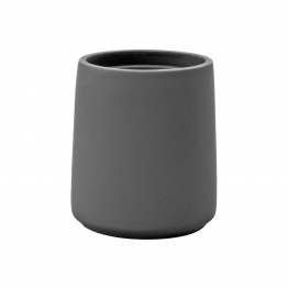 Ποτηροθήκη Ρητίνης Γκρι 7,9x7,9x9,2εκ. Cement Estia 02-6860