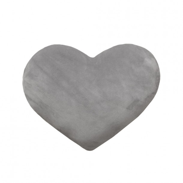 Διακοσμητικό Μαξιλαράκι 30x30εκ. Polyester Heart Silver Saint Clair
