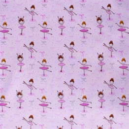 Σεντόνι Μεμονωμένο Φανελένιο Λίκνου 80x110εκ. Μπαλαρίνα 167 Lilac DIMcol