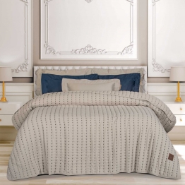 Κουβερλί Microfiber King 230x250εκ. Essential 3493 Taupe Greenwich Polo Club