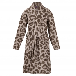 Μπουρνούζι Ενηλίκων Βαμβακερό Ζακάρ Large Essential 3099 Taupe-Μαύρο Greenwich Polo Club