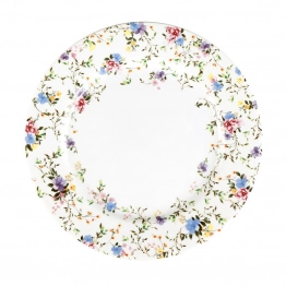 Πιατέλα Σερβιρίσματος Πορσελάνης Λευκό Με Λουλούδια Spring 31εκ. Oriana Ferelli PR24711005