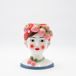 Βάζο Κεραμικό Γυναικεία Φιγούρα Πολύχρωμο 16,3x13,2x20,3εκ. ESTHETI 819-00578