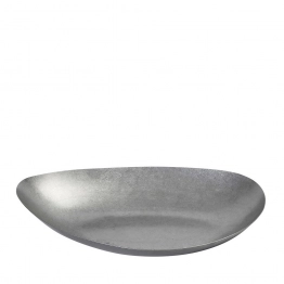 Πιάτο Βαθύ Τριγωνικό Ανοξείδωτο 18/10 Ασημί Snow ESPIEL 30x20x4,8εκ. FEV118