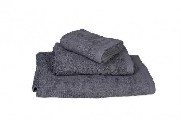 Πετσέτα Βαμβακερή Χειρός 30x50εκ. Grey 7001419-5