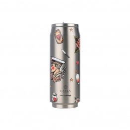 Θερμός-Ποτήρι Ανοξείδωτο Travel Cup Old School Save The Aegean Estia 500ml-7x19εκ. 01-31282