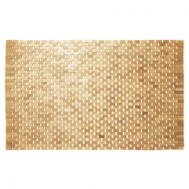 Ταπέτο Μπάνιου Teak 52x90εκ. Woodblock Sealskin 293324274