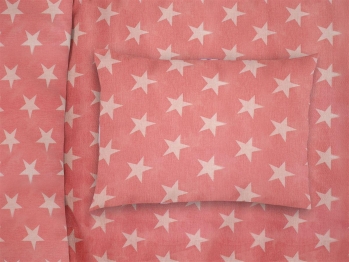 Μαξιλαροθήκη Bebe Φάκελος Βαμβακερή 35x45εκ. Star 34 Coral DimCol