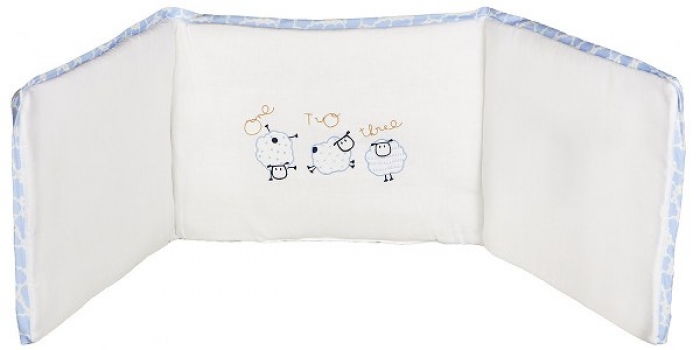 Πάντα Λίκνου Βαμβακερή 32x126εκ. Sheep Σιέλ 75292