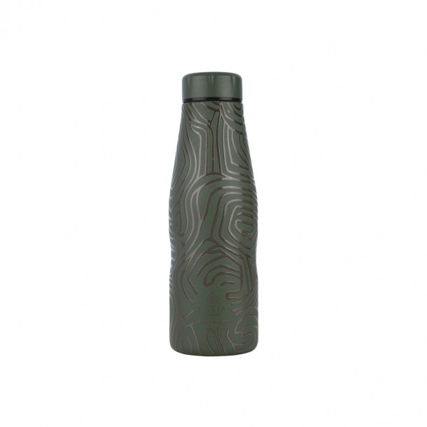 Θερμός-Μπουκάλι Ανοξείδωτο Flask Olive Flow Save The Aegean Estia 500ml-7x7x22,3εκ. 01-31572
