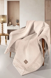 Ριχτάρι Πολυθρόνας Suede Microfiber Rubicon Champagne 170x150εκ. Guy Laroche